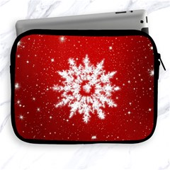 Background Christmas Star Apple Ipad 2/3/4 Zipper Cases by Nexatart