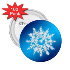 Background Christmas Star 2 25  Buttons (100 Pack)  by Nexatart