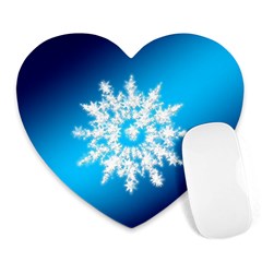 Background Christmas Star Heart Mousepads by Nexatart