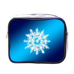 Background Christmas Star Mini Toiletries Bags by Nexatart