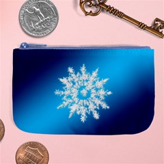 Background Christmas Star Large Coin Purse