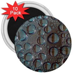 Drop Of Water Condensation Fractal 3  Magnets (10 Pack)  by Nexatart