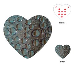 Drop Of Water Condensation Fractal Playing Cards (heart)  by Nexatart