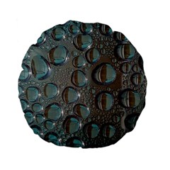 Drop Of Water Condensation Fractal Standard 15  Premium Flano Round Cushions