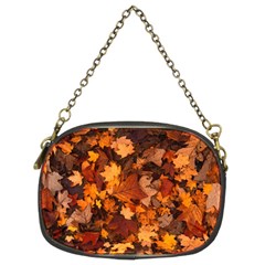 Fall Foliage Autumn Leaves October Chain Purses (two Sides)  by Nexatart