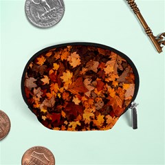 Fall Foliage Autumn Leaves October Accessory Pouches (small)  by Nexatart