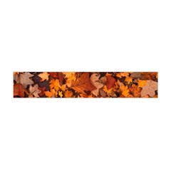 Fall Foliage Autumn Leaves October Flano Scarf (mini) by Nexatart