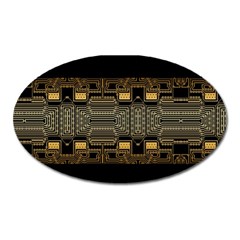 Board Digitization Circuits Oval Magnet by Nexatart