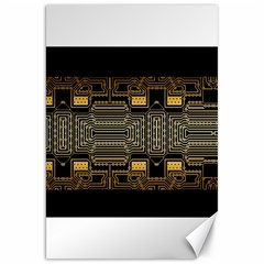 Board Digitization Circuits Canvas 20  X 30   by Nexatart