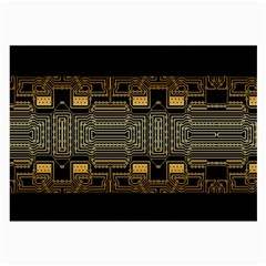 Board Digitization Circuits Large Glasses Cloth (2-side) by Nexatart