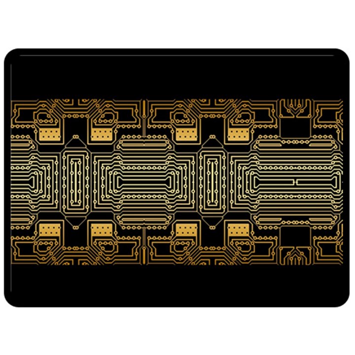 Board Digitization Circuits Fleece Blanket (Large) 