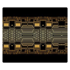 Board Digitization Circuits Double Sided Flano Blanket (small)  by Nexatart