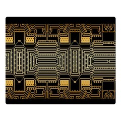 Board Digitization Circuits Double Sided Flano Blanket (large)  by Nexatart