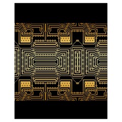 Board Digitization Circuits Drawstring Bag (small) by Nexatart