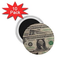 Dollar Currency Money Us Dollar 1 75  Magnets (10 Pack)  by Nexatart