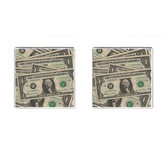 Dollar Currency Money Us Dollar Cufflinks (square) by Nexatart