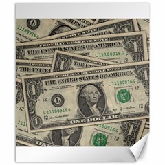 Dollar Currency Money Us Dollar Canvas 8  X 10  by Nexatart