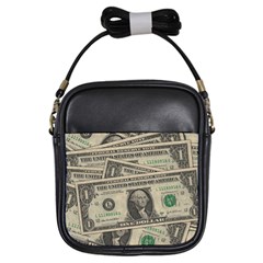 Dollar Currency Money Us Dollar Girls Sling Bags by Nexatart