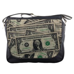 Dollar Currency Money Us Dollar Messenger Bags by Nexatart