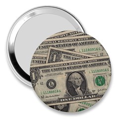 Dollar Currency Money Us Dollar 3  Handbag Mirrors by Nexatart