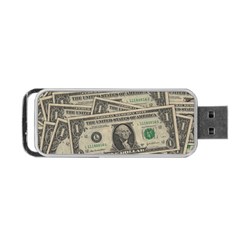 Dollar Currency Money Us Dollar Portable Usb Flash (one Side) by Nexatart