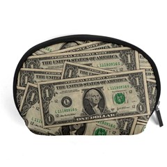 Dollar Currency Money Us Dollar Accessory Pouches (large)  by Nexatart