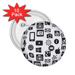 Icon Ball Logo Google Networking 2 25  Buttons (10 Pack)  by Nexatart