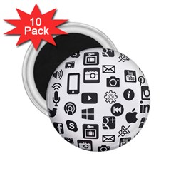 Icon Ball Logo Google Networking 2 25  Magnets (10 Pack)  by Nexatart