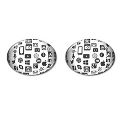 Icon Ball Logo Google Networking Cufflinks (oval) by Nexatart