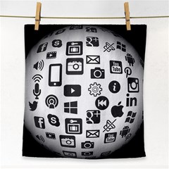 Icon Ball Logo Google Networking Face Towel by Nexatart