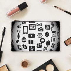 Icon Ball Logo Google Networking Cosmetic Bag (medium)  by Nexatart