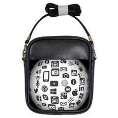 Icon Ball Logo Google Networking Girls Sling Bags by Nexatart