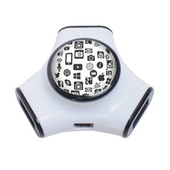 Icon Ball Logo Google Networking 3-port Usb Hub by Nexatart