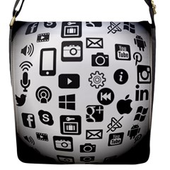 Icon Ball Logo Google Networking Flap Messenger Bag (s) by Nexatart