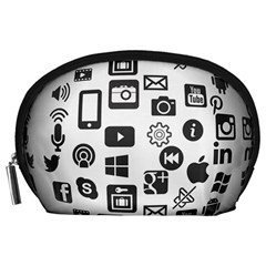 Icon Ball Logo Google Networking Accessory Pouches (large)  by Nexatart