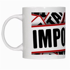 Important Stamp Imprint White Mugs by Nexatart