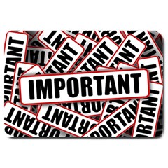 Important Stamp Imprint Large Doormat  by Nexatart