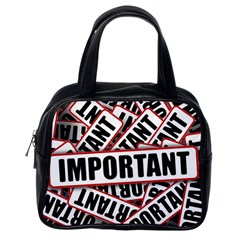 Important Stamp Imprint Classic Handbags (one Side) by Nexatart