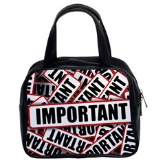 Important Stamp Imprint Classic Handbags (2 Sides) by Nexatart