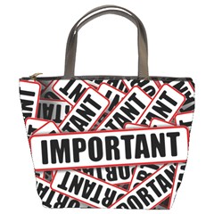 Important Stamp Imprint Bucket Bags by Nexatart