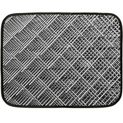 Grid Wire Mesh Stainless Rods Fleece Blanket (mini)