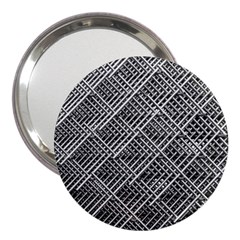 Grid Wire Mesh Stainless Rods 3  Handbag Mirrors by Nexatart