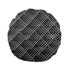 Grid Wire Mesh Stainless Rods Standard 15  Premium Round Cushions by Nexatart