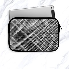 Grid Wire Mesh Stainless Rods Apple Ipad Mini Zipper Cases by Nexatart