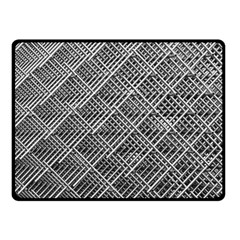 Grid Wire Mesh Stainless Rods Double Sided Fleece Blanket (small)  by Nexatart