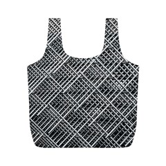 Grid Wire Mesh Stainless Rods Full Print Recycle Bags (m)  by Nexatart