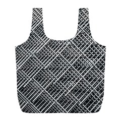 Grid Wire Mesh Stainless Rods Full Print Recycle Bags (l)  by Nexatart