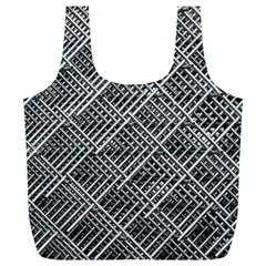 Grid Wire Mesh Stainless Rods Full Print Recycle Bags (l)  by Nexatart