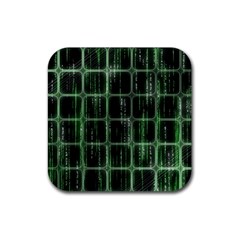 Matrix Earth Global International Rubber Coaster (square)  by Nexatart