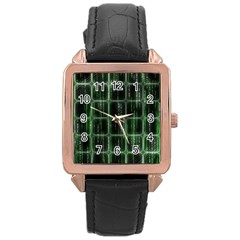 Matrix Earth Global International Rose Gold Leather Watch  by Nexatart